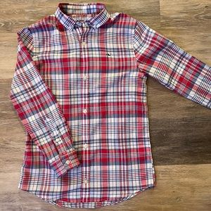Vineyard Vines Whale Plaid button down shirt - size 8-10 (small)
